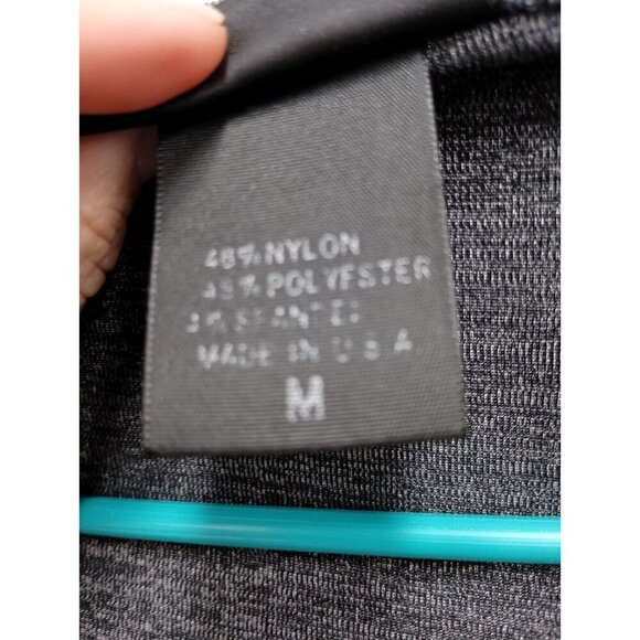 Barbara Lesser Womens Hooded Sleeveless Cardigan Medium Gray Heather Slinky Vest - Picture 4 of 8